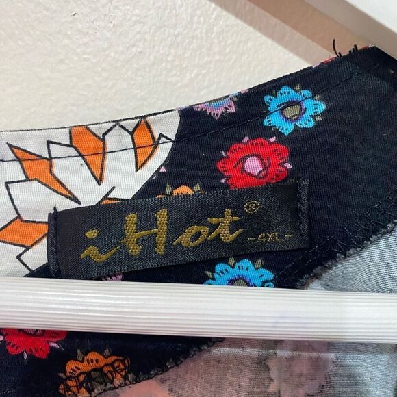 I Hot Plus Size 4XL Black Fit & Flare Dress Skulls Y2K Grunge/Goth - Picture 6 of 6